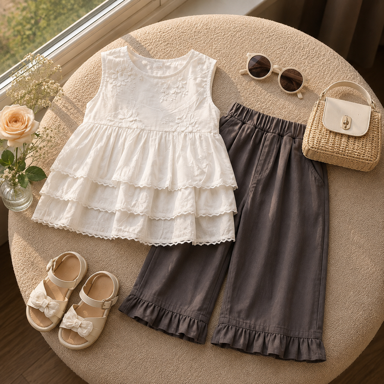 ست پیراهن شلوار دخترانه